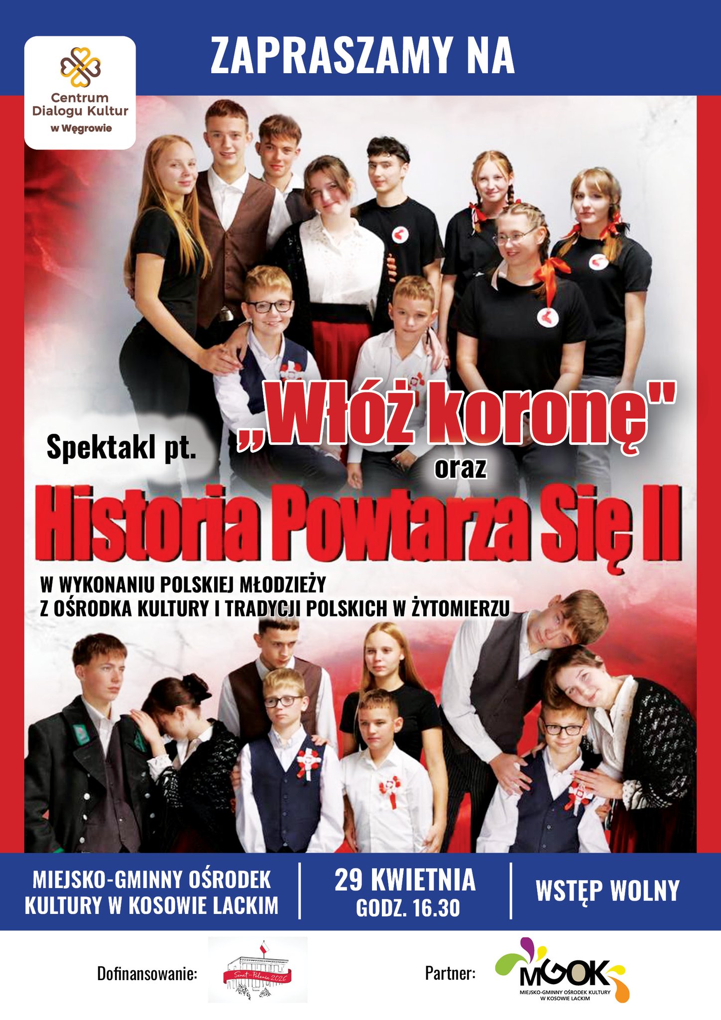 Występ polskiej młodzieży z Żytomierza w Kosowie Lackim