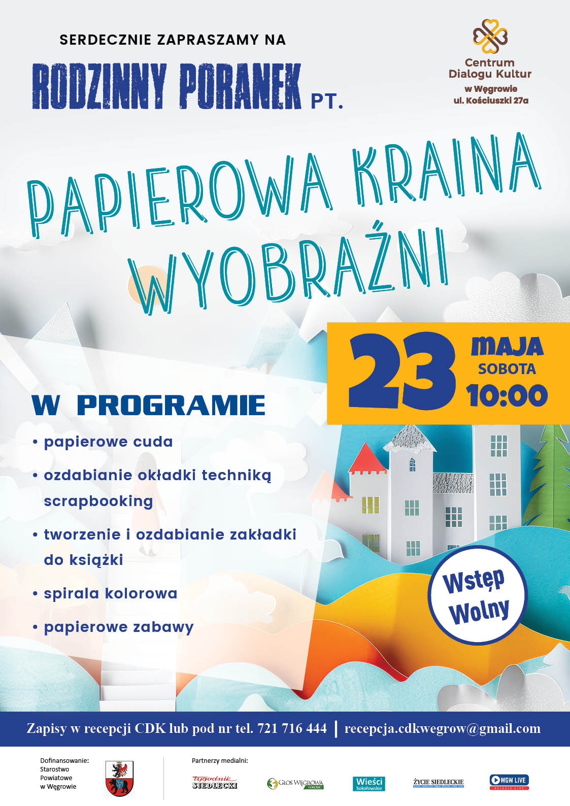 Rodzinny Poranek “Papierowa kraina wyobraźni”